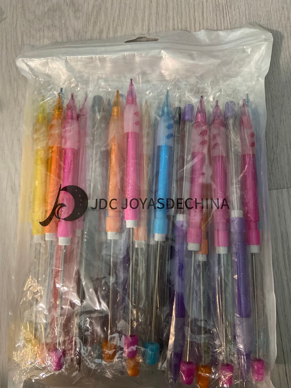 20 piece beadable mechanical pencils assorted colors